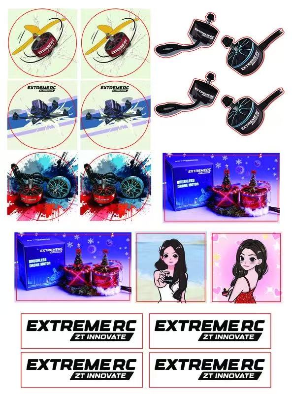 EXTREME RC  V1-2207 1950KV/2085KV/2100KV UAV FPV motors  fpr 5 inch Fpv Drone Motors