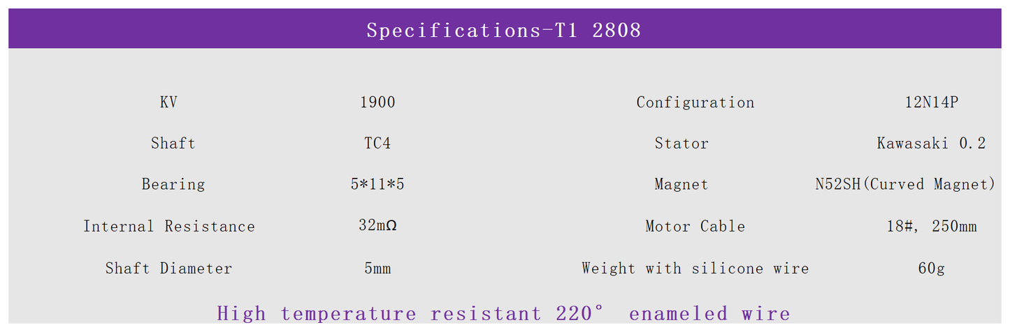 EXTREME RC T1-2808 1300KV/1900KV FPV UAV motors Brushless Drone Motor fpr  inch Fpv Drone Motors