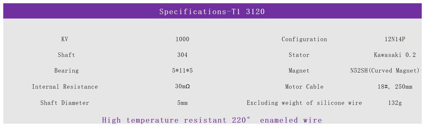 EXTREME RC T1-3120 540KV/700KV FPV UAV MOTORS FPV drone motors fpr 13 inch Fpv Drone Motors